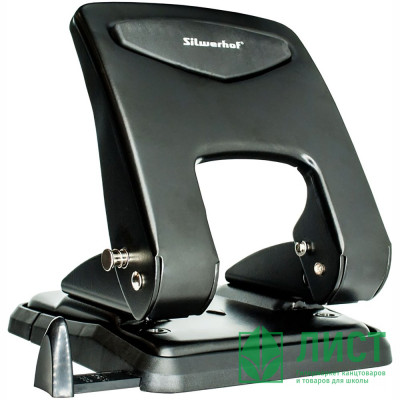 Дырокол (55л) Silwerhof металлический с линейкой арт.1581880 Дырокол (55л) Silwerhof металлический с линейкой арт.1581880