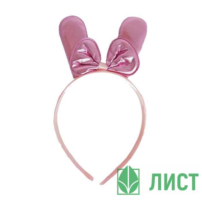 Ободок "Бантик" 20*12см розовый арт.80976