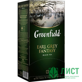Чай Greenfield 25пак. Earl Grey Fantasy черный с ароматом бергамота Чай Greenfield 25пак. Earl Grey Fantasy черный с ароматом бергамота