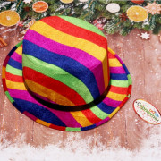 Шляпа карнавальная "Цилинд радуга" мульти арт.773-056