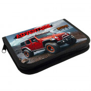 Пенал 1 отделение (Оникс) ПКТ 04-20 Внедорожник красный 190х130мм полиэстер арт.87648