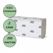 Полотенце бумажное Система Н3 ZZ(V)-сложение 2-слойное серые 200лTellus (Tork) (23*23) арт.290184