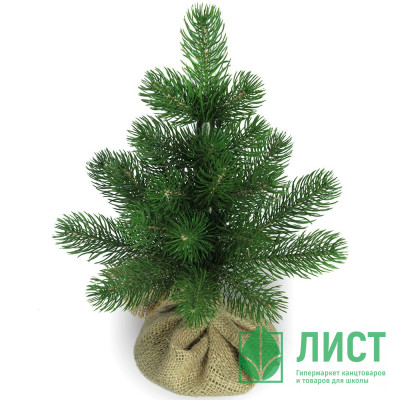 Елка настольная 30см (хвоя 100% литая, ветки примотка, подставка пенёк+мешковина) "Лира" арт.1032403 Елка настольная 30см (хвоя 100% литая, ветки примотка, подставка пенёк+мешковина) "Лира" арт.1032403