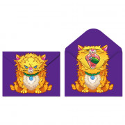 Папка-конверт на кнопке А4 (CENTRUM) 180мкм Сердитый кот арт.75700