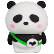 Точилка пластиковая (deVENTE) Panda 1 отверстие покрытие Soft Touch арт.8031313