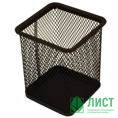 Подставка д/ручек и карандашей металлическая (deVENTE) черная, сетчатая, 8x8x9,8см арт.4104718 Подставка д/ручек и карандашей металлическая (deVENTE) черная, сетчатая, 8x8x9,8см арт.4104718