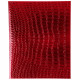 Тетрадь А5 клетка 48 листов бумвинил скоба (Hatber) Metallic CROCO Красный арт 48Т5бвВ1