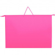 Папка А3 пластик на молнии ручка-шнур с карманом (ОНИКС) Розовая арт ПР 3-8