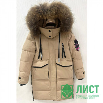 Куртка зимняя для девочки (MULTIBREND) арт.hwl-HL-809-2 цвет бежевый Куртка зимняя для девочки (MULTIBREND) арт.hwl-HL-809-2 цвет бежевый