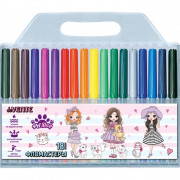 Фломастеры (deVENTE) Pet Shop 18 цветов пластиковый блистер арт.5082209