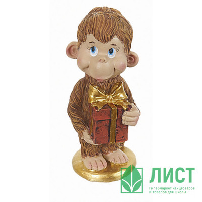 Статуэтка символ года обезьянка с подарком 10см арт.Sl1961763 Статуэтка символ года обезьянка с подарком 10см арт.Sl1961763