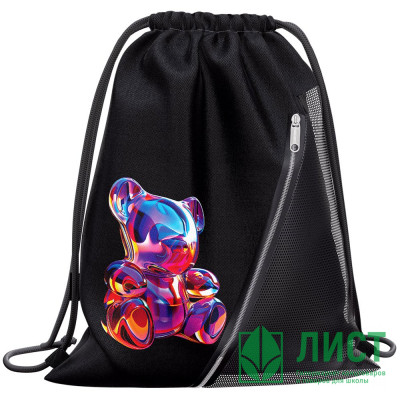 Сумка для сменной обуви 1 отделение (ErichKrause) Mesh Jelly Bear карман на молнии 500x410см арт.63027 Сумка для сменной обуви 1 отделение (ErichKrause) Mesh Jelly Bear карман на молнии 500x410см арт.63027