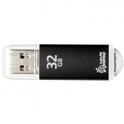 Флеш диск 32GB USB 2.0 Smartbuy V-Cut пластик черный