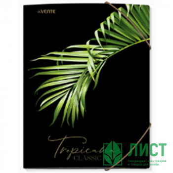 Папка с резинкой &quot;deVENTE. Tropicana&quot; A4 (240x320 мм) 400 мкм, фактура &quot;песок&quot; тиснение фольгой, вертикальная резинка, 3 клапана, индивидуальная упаковка Папка с резинкой "deVENTE. Tropicana" A4 (240x320 мм) 400 мкм, фактура "песок" тиснение фольгой, вертикальная резинка, 3 клапана, индивидуальная упаковка