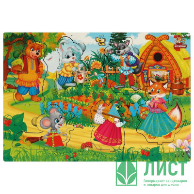 Игра деревянная Теремок (Буратино) 23*17 см арт.BRT01 Игра деревянная Теремок (Буратино) 23*17 см арт.BRT01