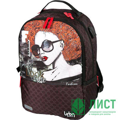 Рюкзак для девочек (deVENTE) Red Label. Beauty черный 39x30x17см арт.7032207 Рюкзак для девочек (deVENTE) Red Label. Beauty черный 39x30x17см арт.7032207