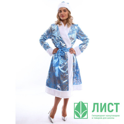 Костюм взрослый Снегурочка Дарина (шуба,пояс,шапка) р.46 арт.3030 к-22-46 Костюм взрослый Снегурочка Дарина (шуба,пояс,шапка) р.46 арт.3030 к-22-46