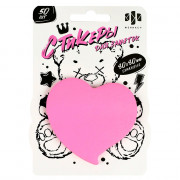 Стикеры бумажные д/заметок 80x80 мм Феникс Плюшевый Мишка розовый 50 шт 80 г/м арт. 67833