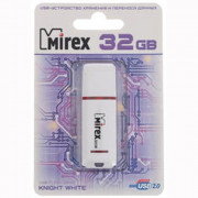 Флеш диск 32GB USB 2.0 Mirex Knight белый