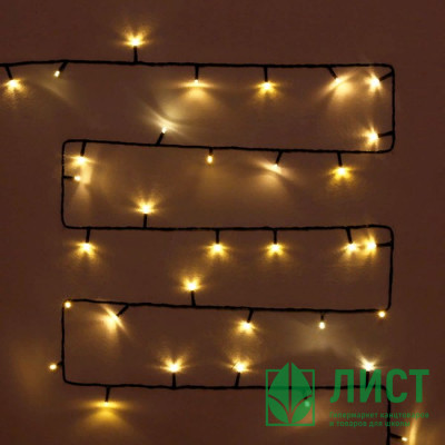 Гирлянда эл.д/улицы точечная 11м 120LED (тем.провод) цв.т.белый мерц. арт.183-739 Гирлянда эл.д/улицы точечная 11м 120LED (тем.провод) цв.т.белый мерц. арт.183-739