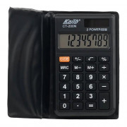 Калькулятор карманный 08р.1п. МС 100*62*14 черный (CT-200N) (Ст.1)