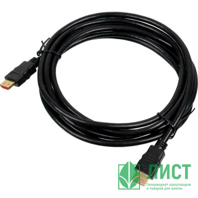 Кабель HDMI - HDMI, М/М, 1 м, v1.4, черный Кабель HDMI - HDMI, М/М, 1 м, v1.4, черный