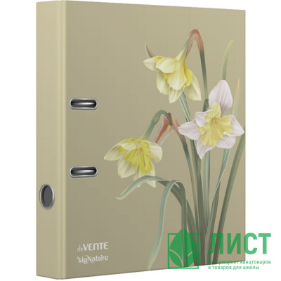 Папка с арочным механизмом deVENTE sigNATURE A4 75 мм, картонная разобранная, металлическая окантовка, запечатка форзаца, с рисунком Папка с арочным механизмом deVENTE sigNATURE A4 75 мм, картонная разобранная, металлическая окантовка, запечатка форзаца, с рисунком