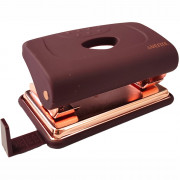 Дырокол (20л) deVENTE пластиковый с линейкой Esthetics бургунди арт.4020515