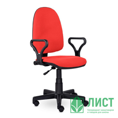Кресло для оператора пластик/ткань PRESTIGE красный (B-09) Кресло для оператора пластик/ткань PRESTIGE красный (B-09)