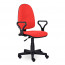 Кресло для оператора пластик/ткань PRESTIGE красный (B-09) - 