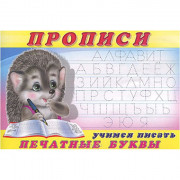 Раскраска А5 Пропись №5 Учимся писать печатные буквы (Фламинго) арт 16784/28442