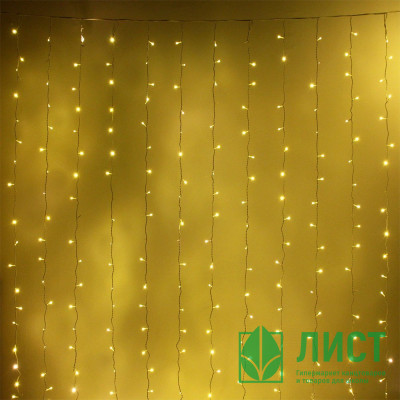 Гирлянда эл.д/улицы занавес Дождь 3*2,5м 480LED (св.провод) цв.т.белый мерц. IP-65 арт.725-509 Гирлянда эл.д/улицы занавес Дождь 3*2,5м 480LED (св.провод) цв.т.белый мерц. IP-65 арт.725-509