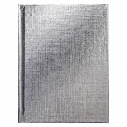 Записная книжка А6 твердая обложка 64 листа (Hatber) METALLIC Серебро арт.64ЗКт6В5