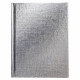 Записная книжка А6 твердая обложка 64 листа (Hatber) METALLIC Серебро арт.64ЗКт6В5