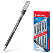 Ручка гелевая не прозрачный корпус (ErichKrause) G-Ice черный, 0,5мм, игла арт.39004 (Ст.12)