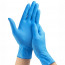 Перчатки нитриловые голубые размер L 100 штук в упаковке - 