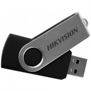 Флеш диск  8GB HIKVision M200S,USB 2.0, цв.черный/серебристый