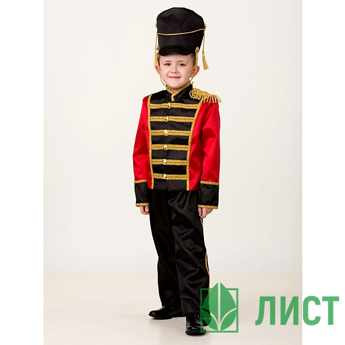 Костюм М Гусар (мундир,брюки,кивер) р.28/110-40/158 арт.8050