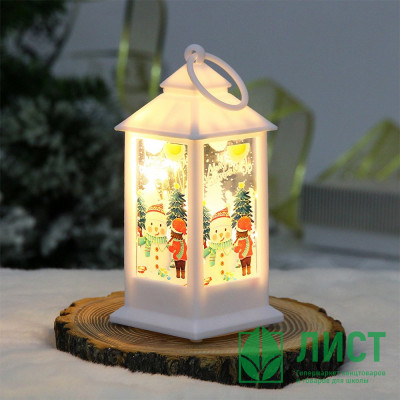Сувенир с подсветкой LED &quot;Фонарь Сказочная история&quot; 13см цв.белый арт.700-0624 Сувенир с подсветкой LED "Фонарь Сказочная история" 13см цв.белый арт.700-0624