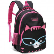 Рюкзак для девочек школьный (Grizzly) арт RG-966-21/2 черный 27х40х20см