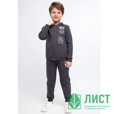 Брюки спортивные для мальчика арт.CLE 825604-01а_п размер 34/134-42/158 цвет темно-серый Брюки спортивные для мальчика арт.CLE 825604-01а_п размер 34/134-42/158 цвет темно-серый