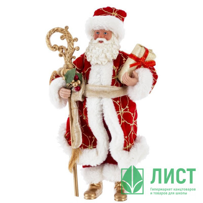 Игрушка декор. "Дед Мороз" 27см в красной шубке арт.822830 Игрушка декор. "Дед Мороз" 27см в красной шубке арт.822830