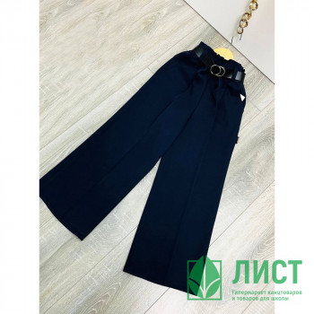 Брюки для девочки (MULTIBREND) артикул btm-035-1 размер 34/134-44/164 цвет темно-синий Брюки для девочки (MULTIBREND) артикул btm-035-1 размер 34/134-44/164 цвет темно-синий