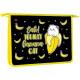 Папка школьная для тетрадей А4 на молнии 1отделение (Hatber) Banana cat арт. AMc_22030
