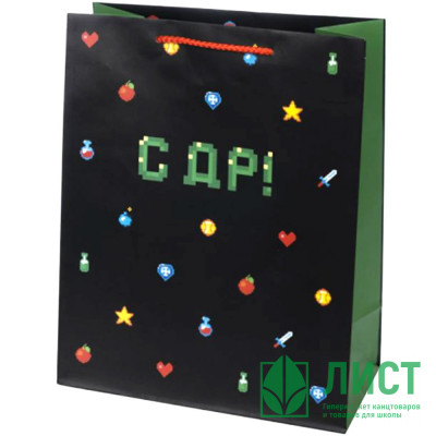 Пакет подароч. бумаж. 26*32,4см &quot;С ДР&quot; арт.87983 Пакет подароч. бумаж. 26*32,4см "С ДР" арт.87983