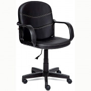 Кресло для оператора пластик/кожзам/ткань BAGGI черный (36-6)