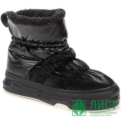 Ботинки для девочки (KEDDO) черный верх-искусственная кожа/нейлон подкладка - натуральная шерсть артикул 838101/27-02 Ботинки для девочки (KEDDO) черный верх-искусственная кожа/нейлон подкладка - натуральная шерсть артикул 838101/27-02