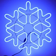 Гирлянда электрическая планшет уличная "Снежинка" 50см синий арт.183-807