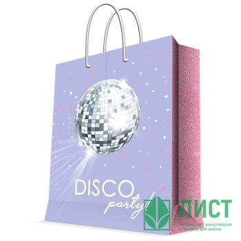 Пакет подароч. бумаж. 18*23см &quot;Disco party&quot; арт.83577 Пакет подароч. бумаж. 18*23см "Disco party" арт.83577