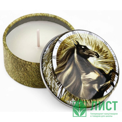 Свеча в гильзе "Шкатулка. Конь" 4,8см аромат ваниль арт.10866705 Свеча в гильзе "Шкатулка. Конь" 4,8см аромат ваниль арт.10866705